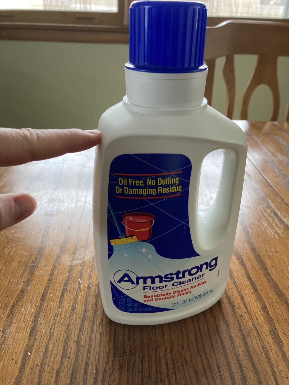 Armstrong Floor Cleaner No Wax Ceramic Oil free Vintage HTF set of 2 75% full