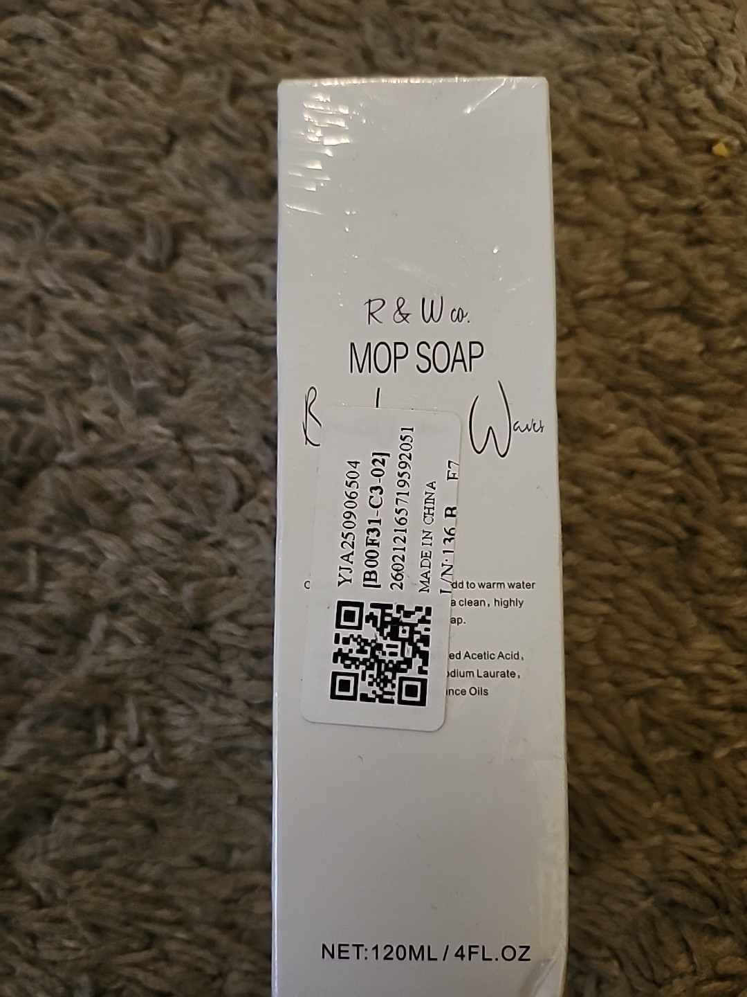 R & W Co Brazilian Waves Mop Soap Concentrated Floor Cleaning Solution 120ml 4oz