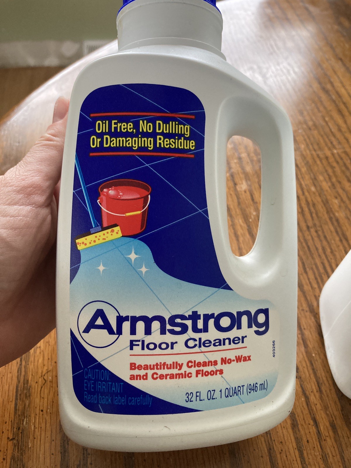 Armstrong Floor Cleaner No Wax Ceramic Oil free Vintage HTF set of 2 75% full