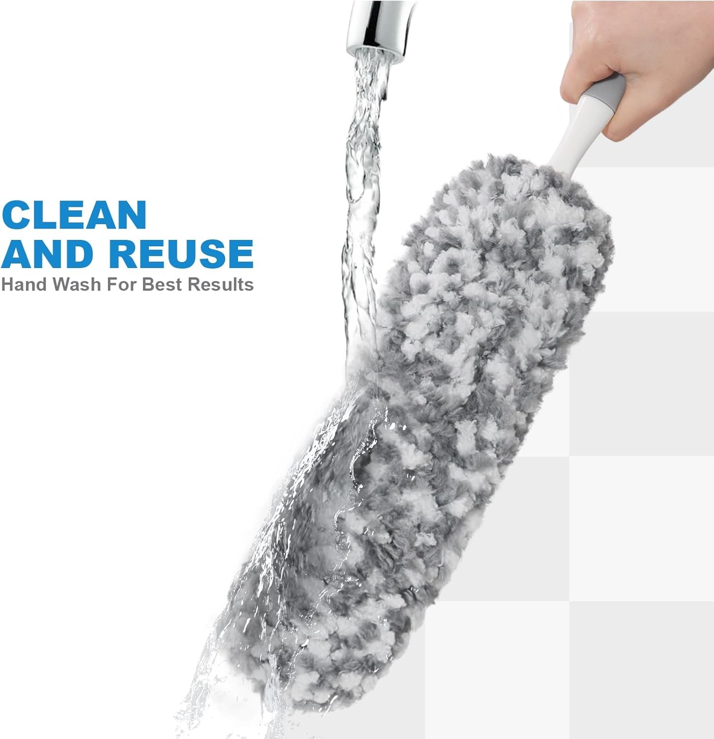 12″ Microfiber Car Duster – Soft Interior Detail Brush Dash Seats Vents &