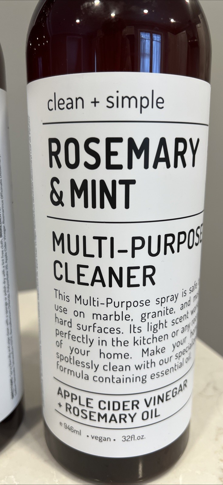 CLEAN + SIMPLE ~ ROSEMARY MINT Kitcchen Multi-purpose Cleaner Odor Deodorizer