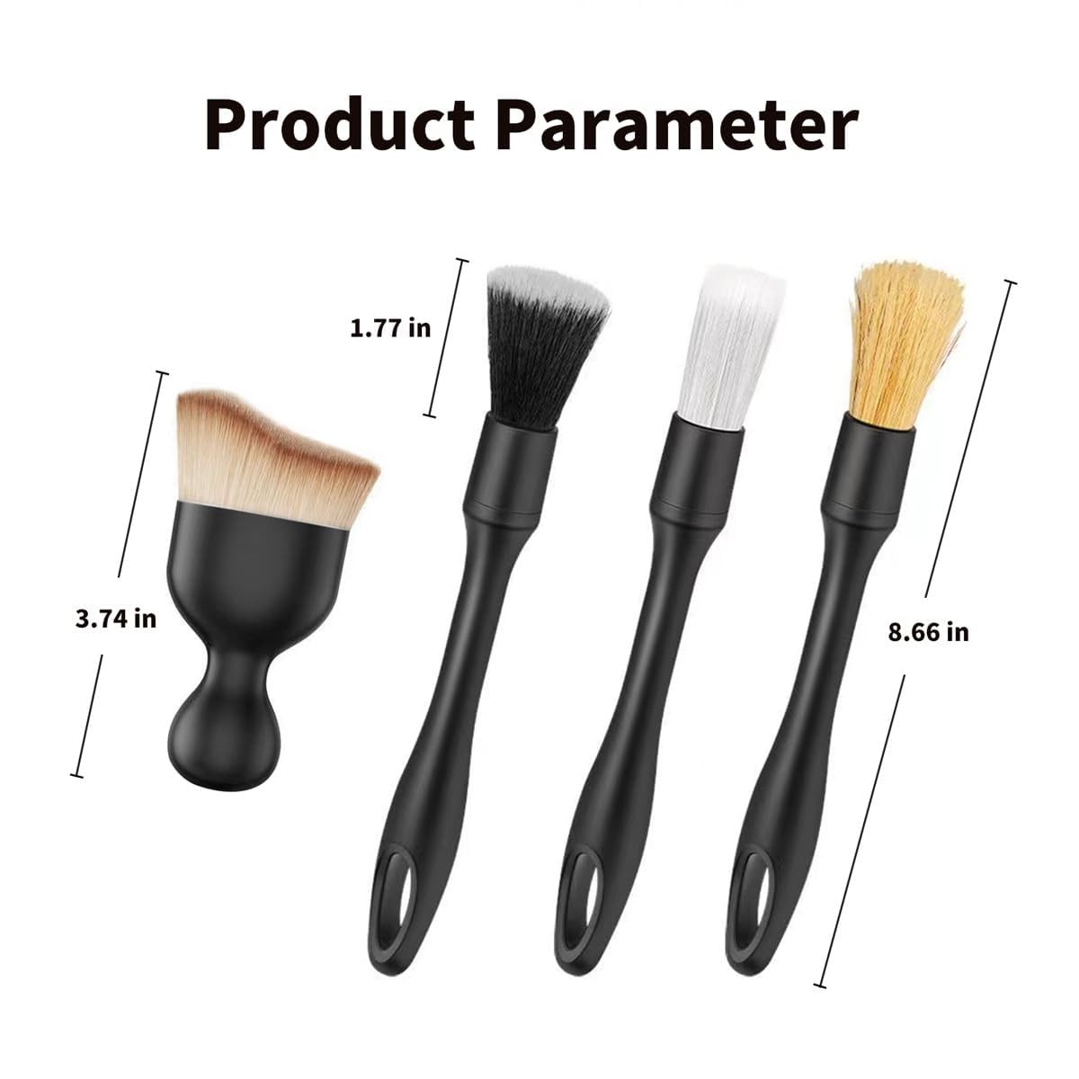 4 Pcs Car Detailing Brush Set for Interior Exterior Cleaning Car Wash Wheels