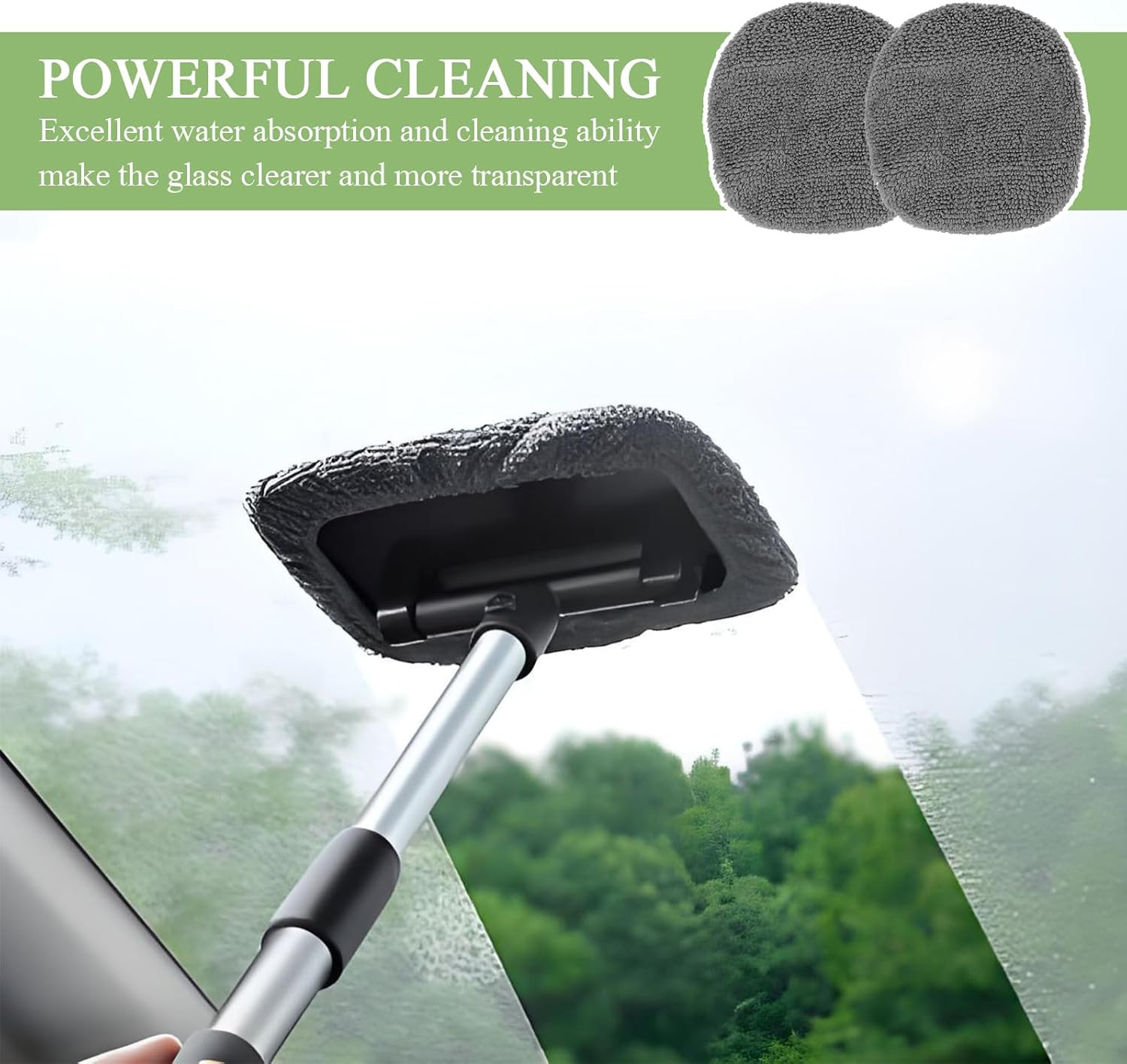 12PCS Car Windshield Cleaning Tool Bonnets, Microfiber Cleaning Cloth for Win…