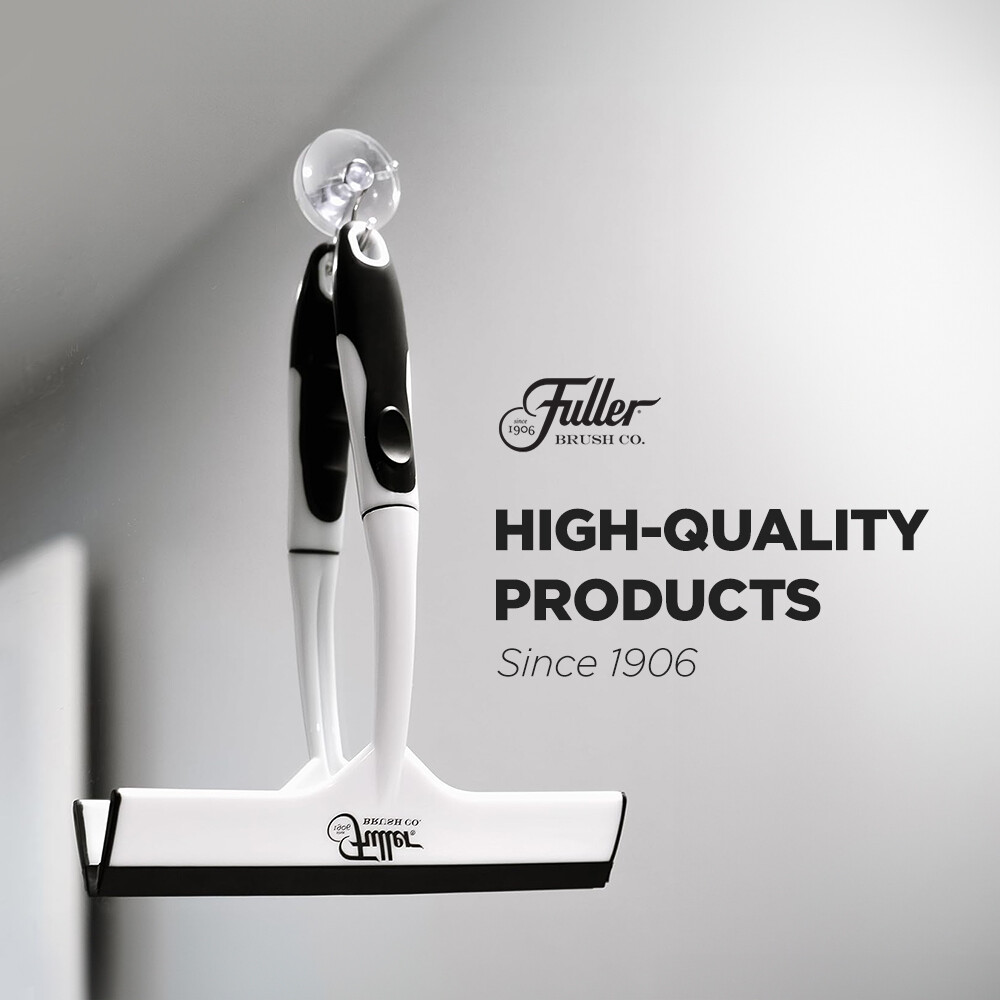 Fuller Brush Easy Grip Handheld Squeegee, For Shower Walls, Doors, Tub Surfaces