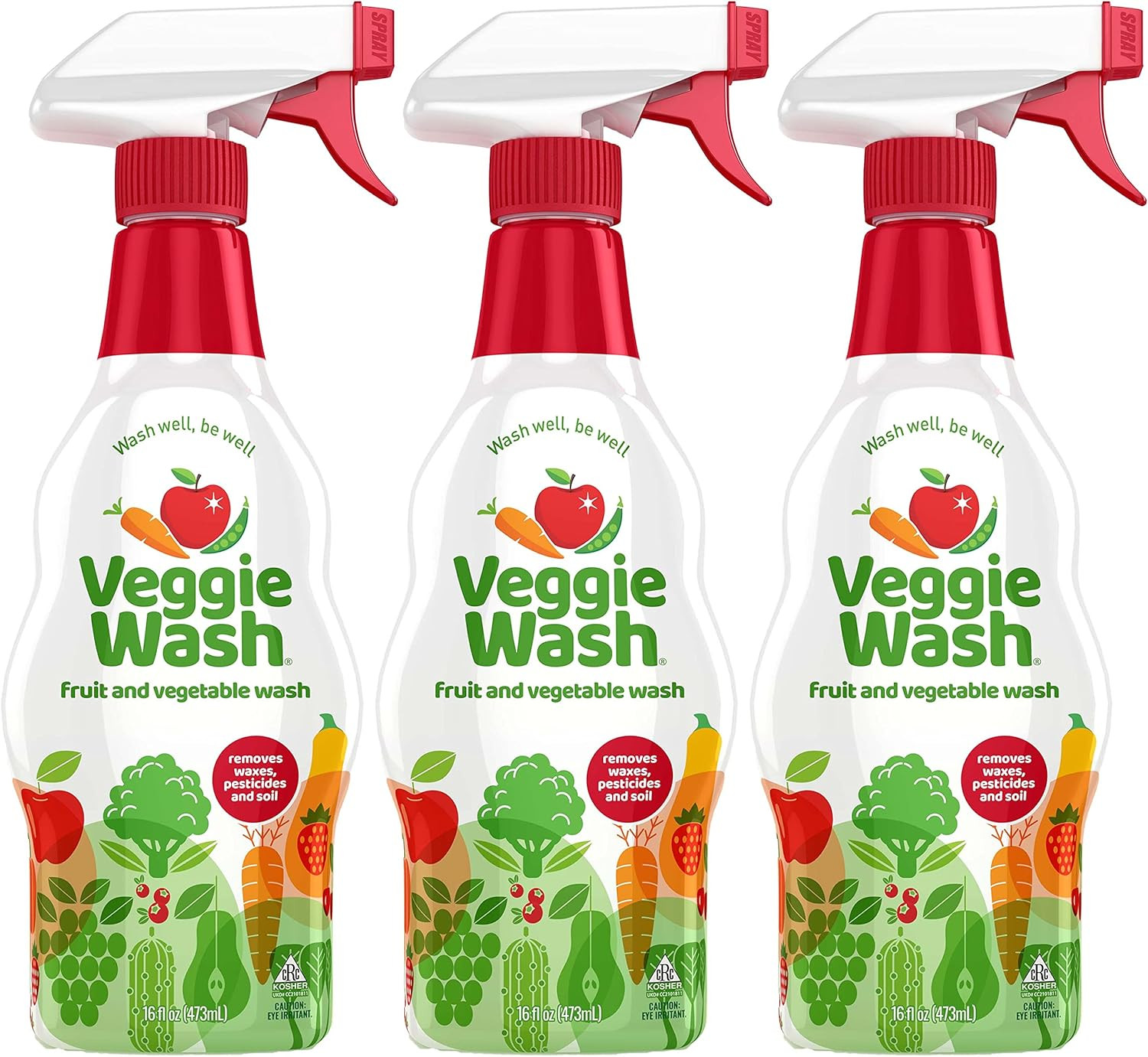 Veggie Wash Fruit and Vegetable Wash, Produce Wash and Cleaner, 16-Fluid Ounce,