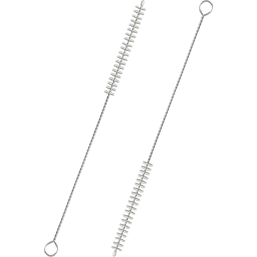 2-Pack Set with Nylon Bristles for Metal Glass Silicone