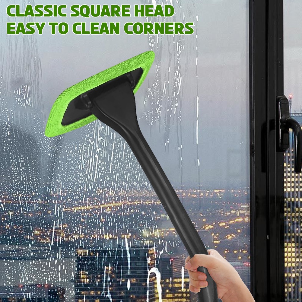 5-in-1 Microfiber Mop for Windshield & Glass Cleaning Kit & 5 Reusable Pads
