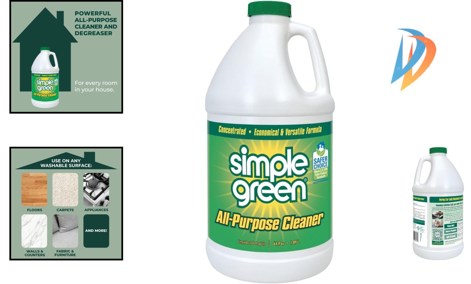 64 Fl Oz All-Purpose Cleaner Concentrate – Refreshing Sassafras for All Surfaces