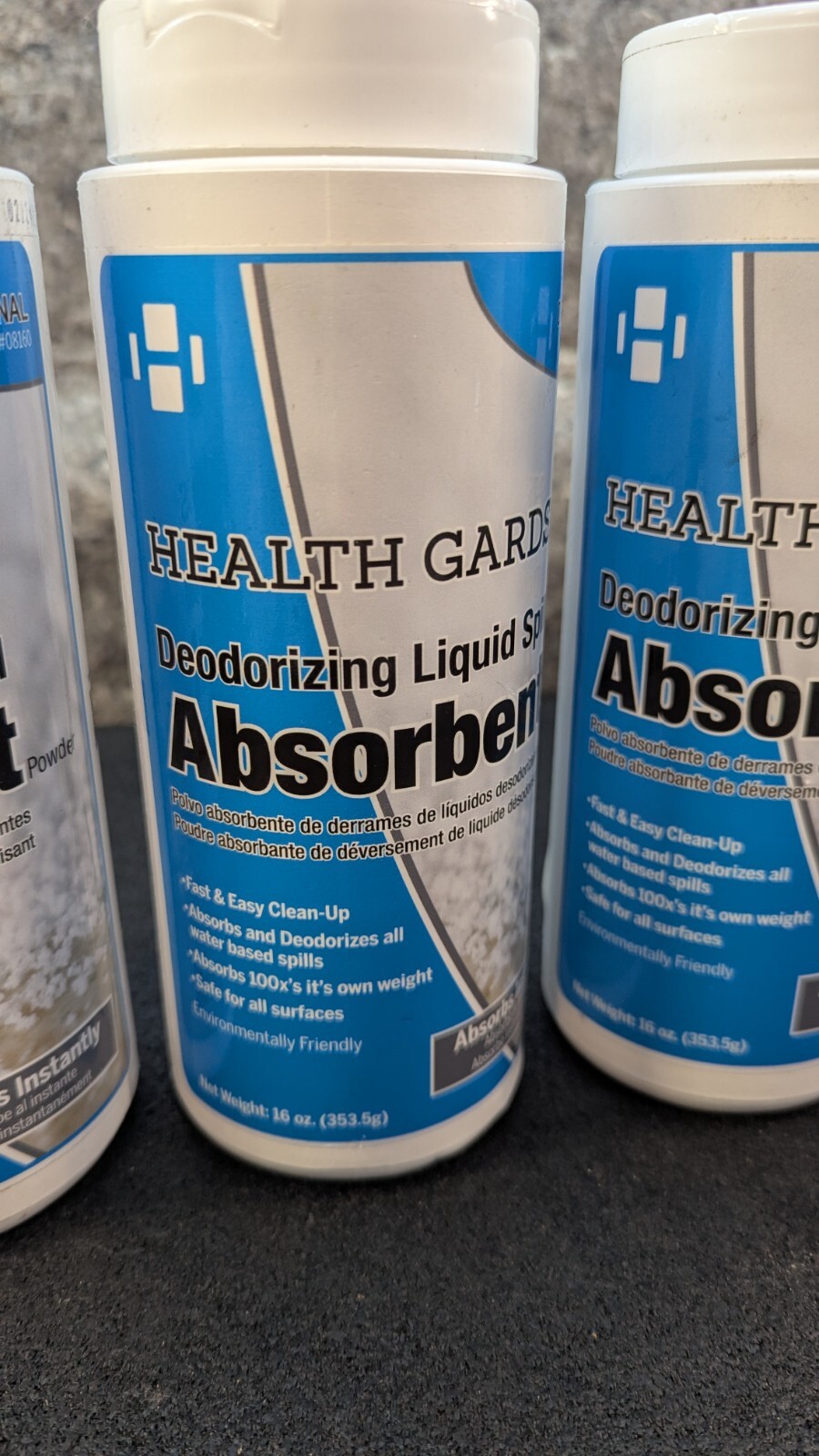 🔥Lot of 5 New🔥 Health Gards Absorbent Deodorizing Liquid Spill, 16 oz Each