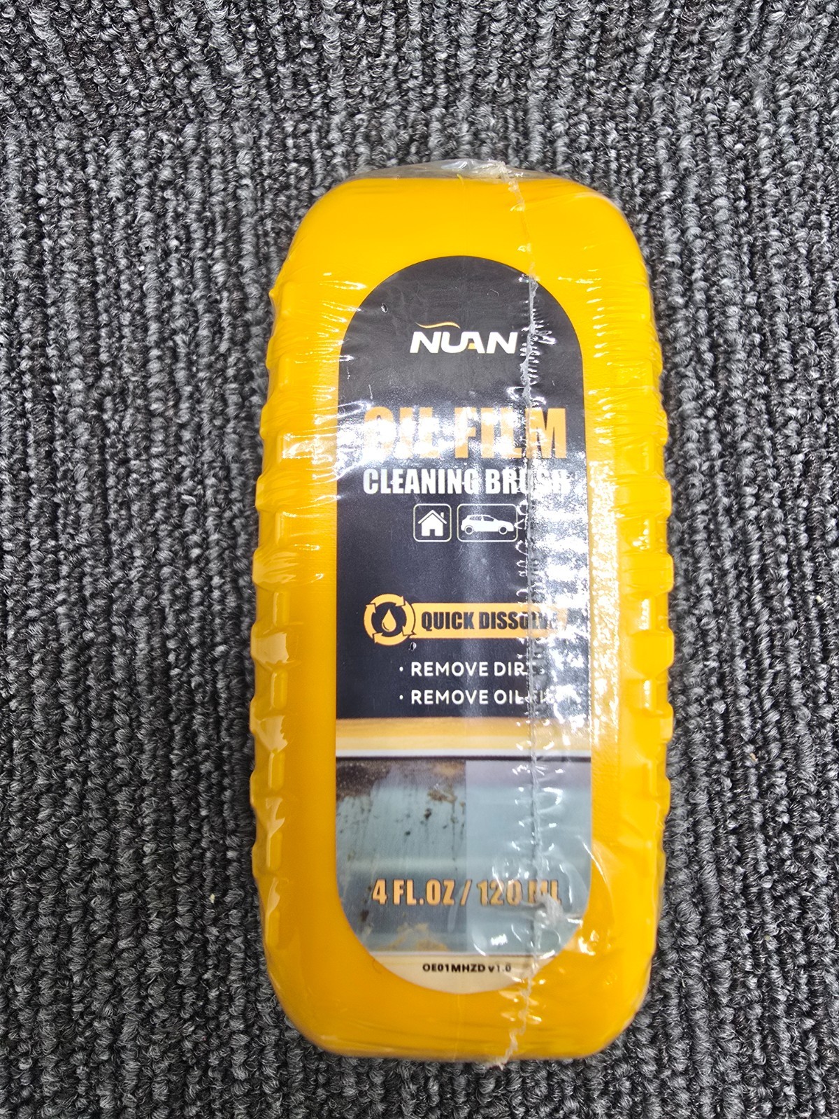 (QTY 2) NUAN OH19ZCX v1.4: Oil Film Cleaning Brush 4 Fl.Oz For Car And House