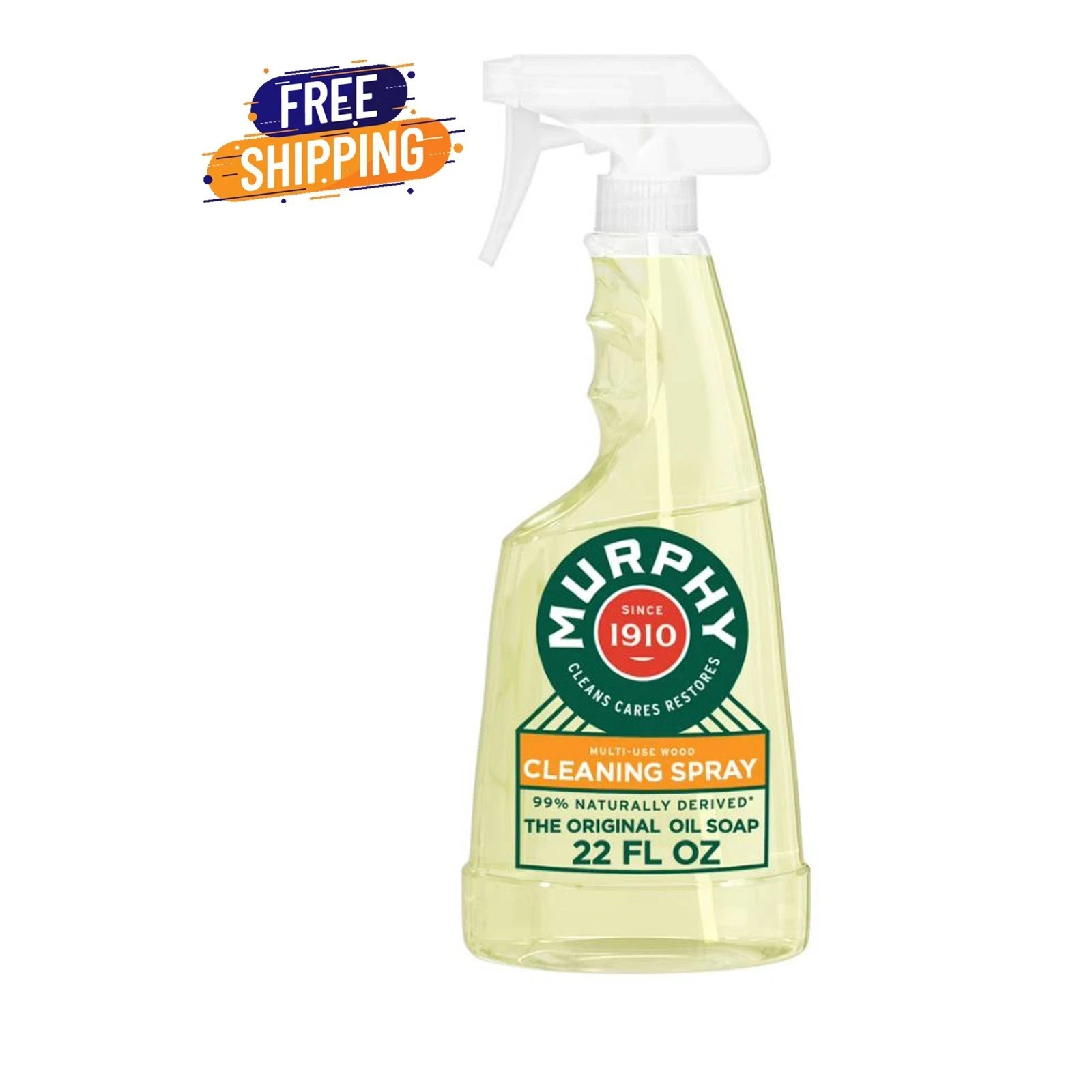 Murphy Oil Soap Cleaning Spray, Wood Cleaner, No-Rinse Floor Cleaner, Orange Sce