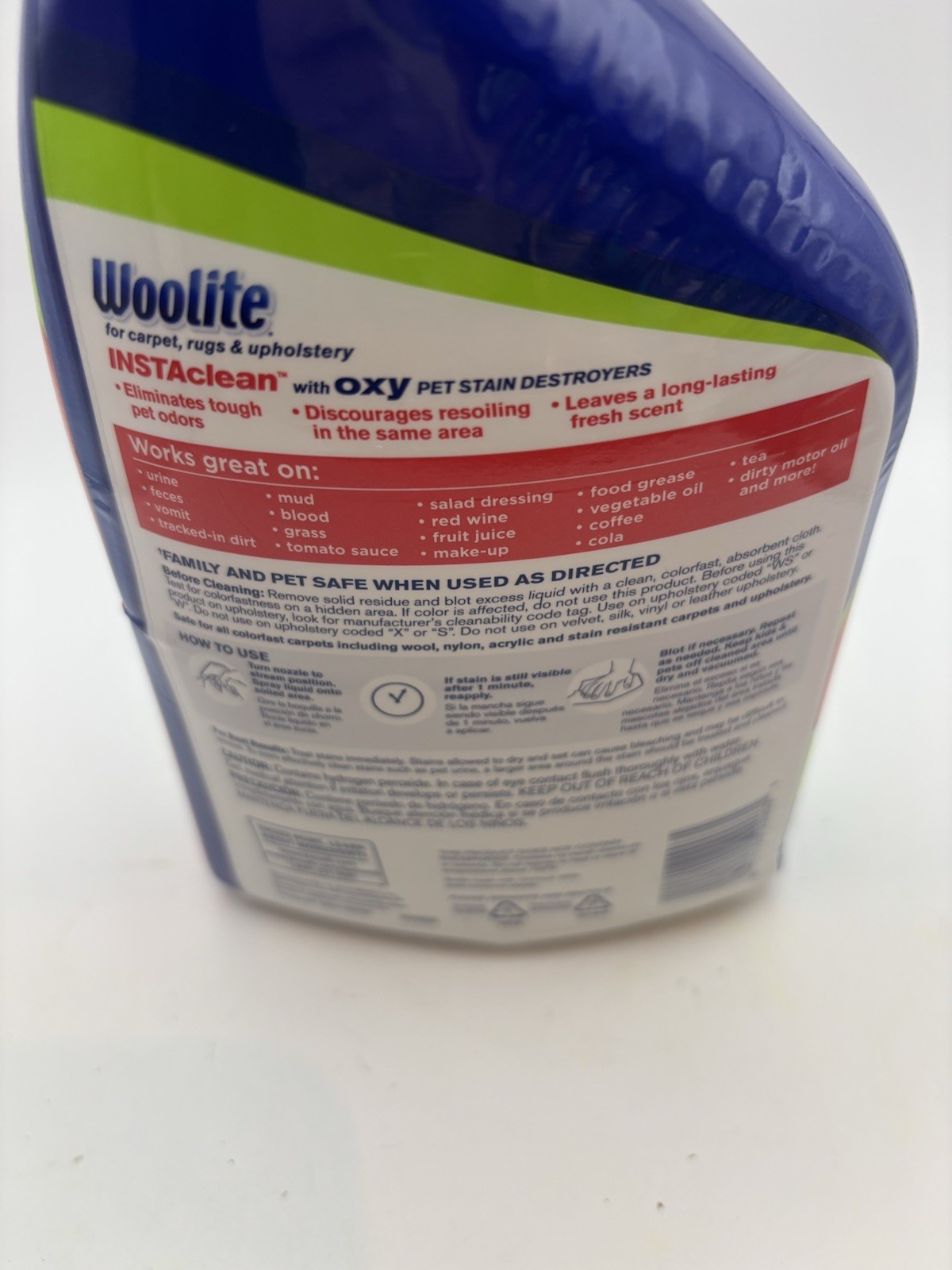 Woolite InstaClean Stain Remover 2-Pack – Fast-Acting, Lifts Tough Stains, 22oz
