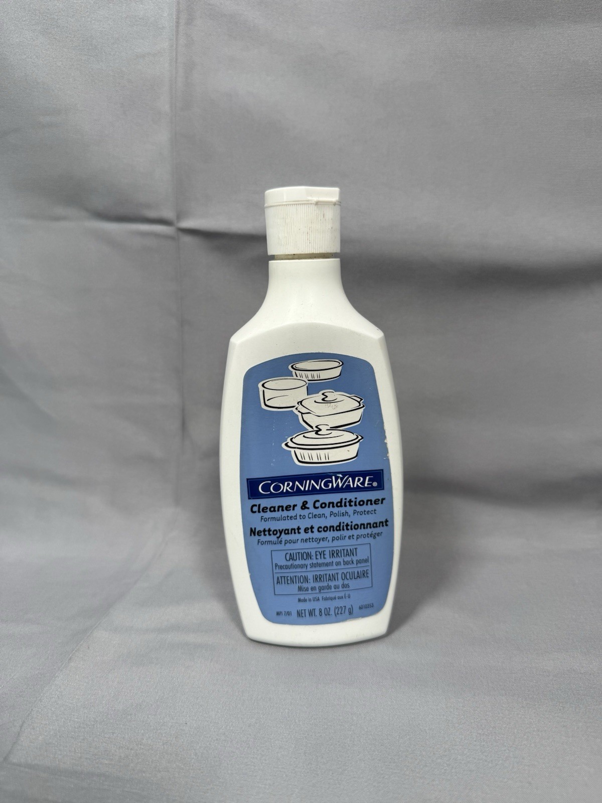 Corningware Cleaner & Conditioner 8oz Blue Polish Corelle Pyrex Nos sealed