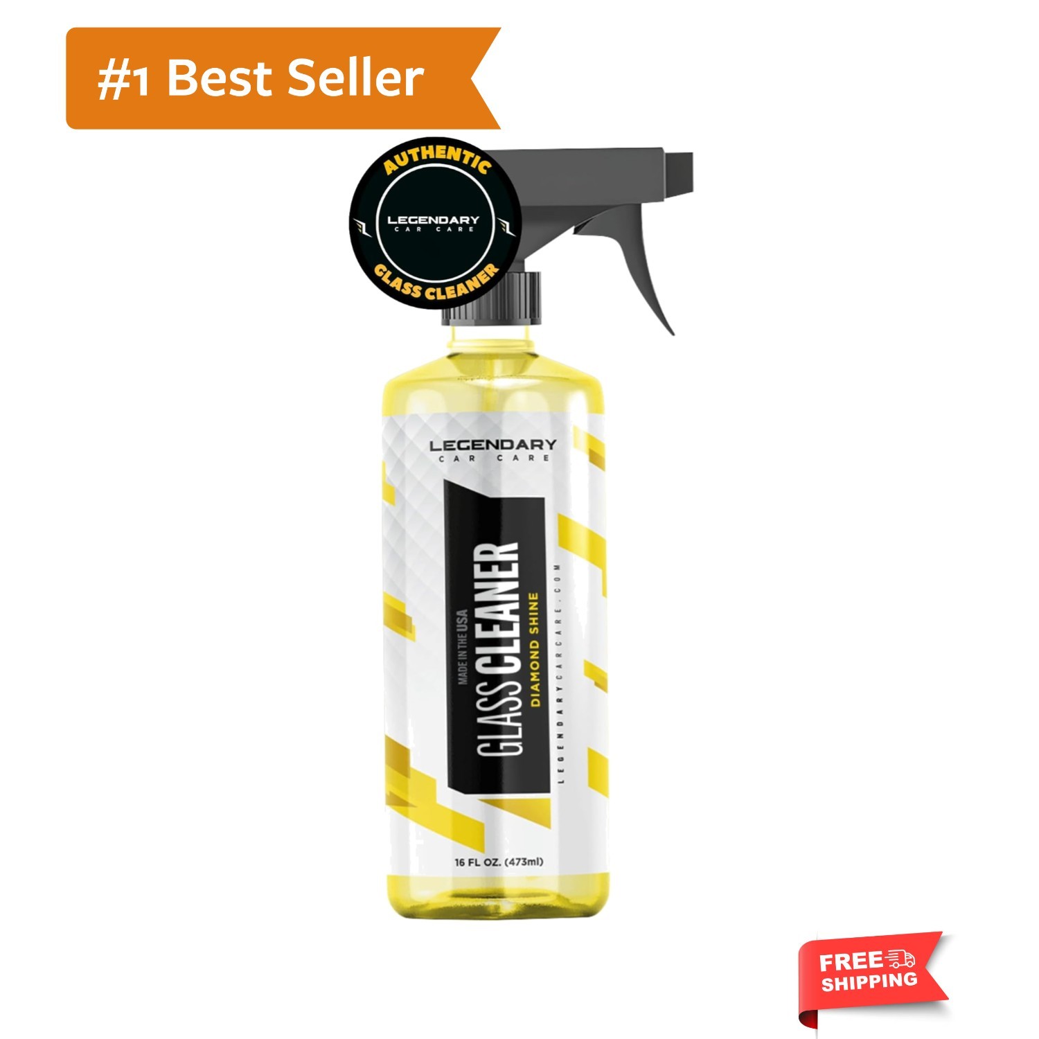 Legendary Glass Cleaner 16oz – Auto Window Cleaner Spray for Car Windows & Wi…