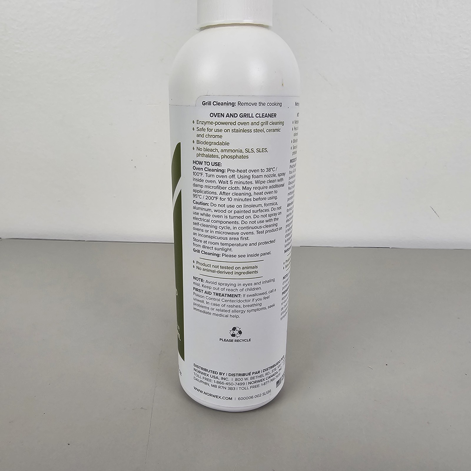 Norwex OVEN and GRILL Cleaner – Biodegradable NEW 12 oz 355 ml