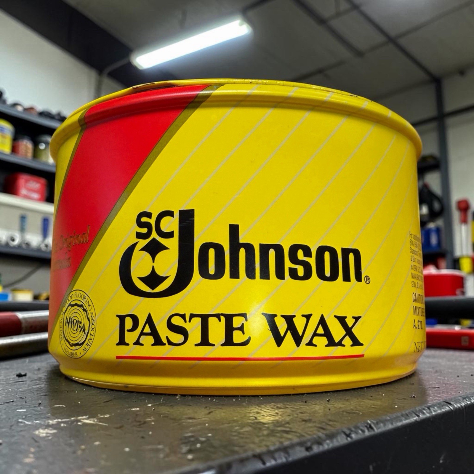 Vintage Original Formula SC Johnson Paste Wax 1 lb, 10% Used, SEE PICS