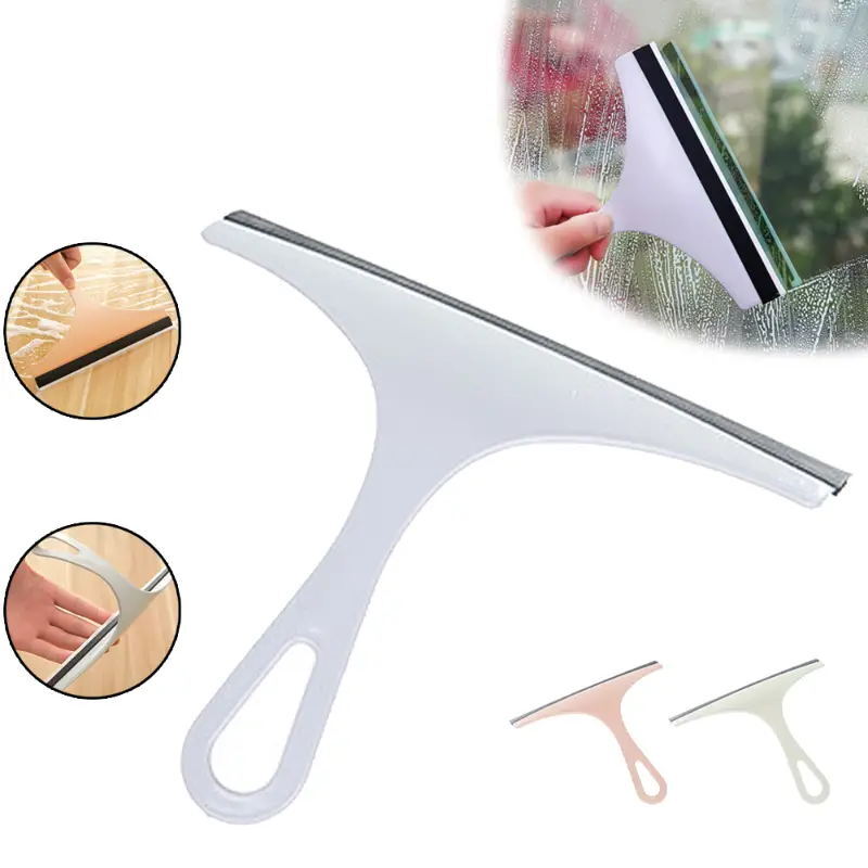Glass Window Wiper Cleaner Bathroom Squeegee Car Mirror Scrub Cleaning Tool