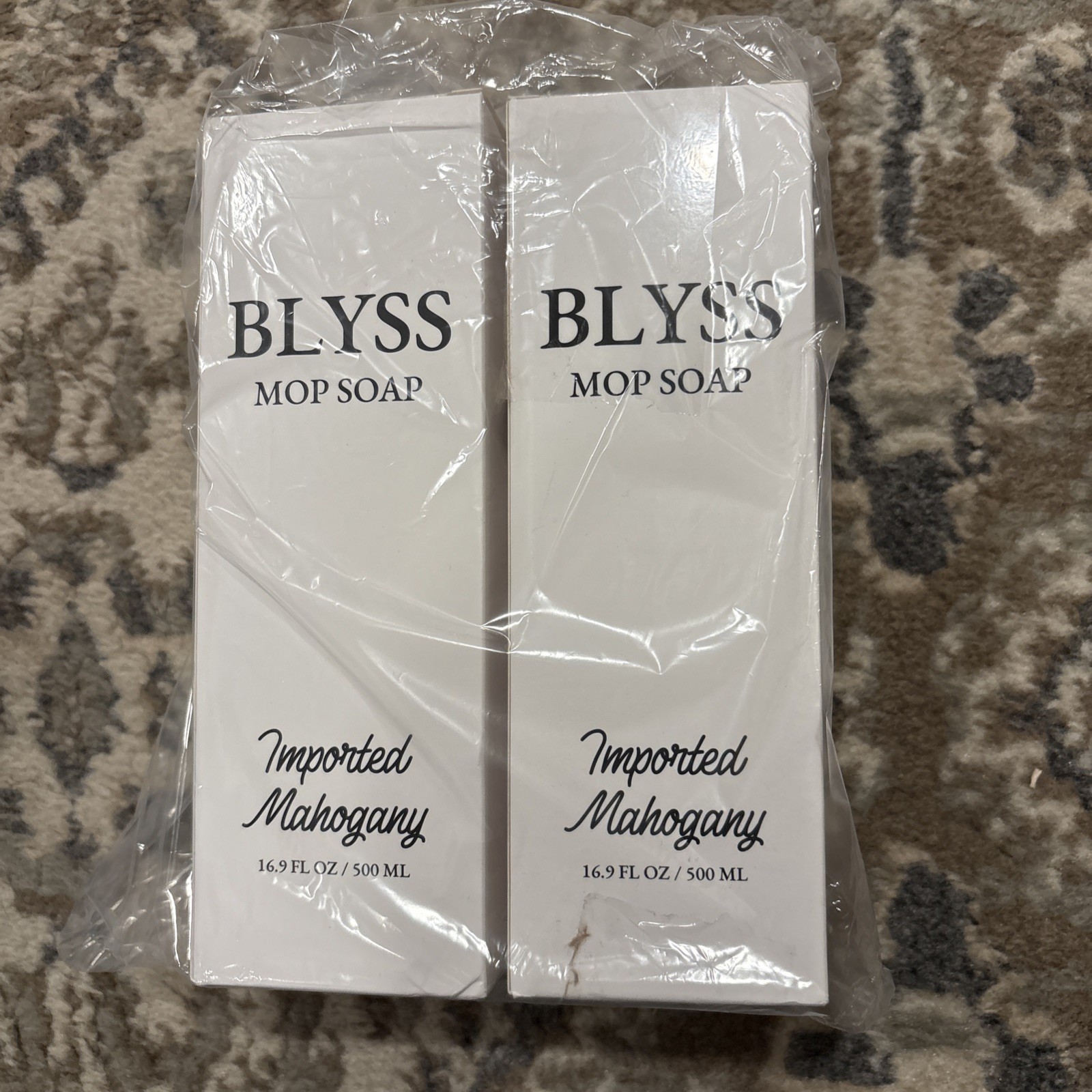 2 Pk ~ Blyss ~ Mop Soap ~ Imported Mahogany ~ 16.9 Fl Oz