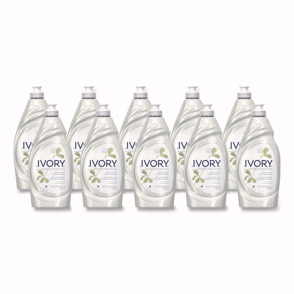 Ivory 25574 24 oz. Bottle Dish Detergent – Classic Scent (10/Carton) New