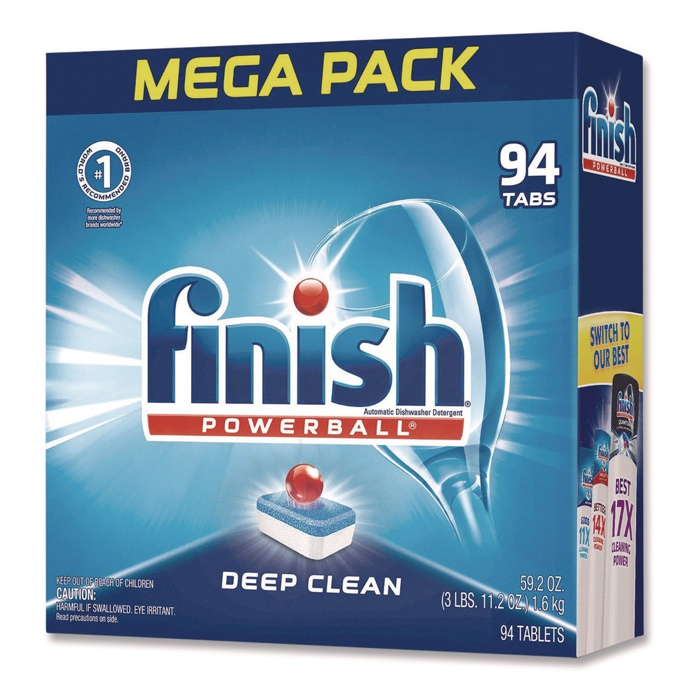 FINISH 51700-97330 Powerball Dishwasher Tabs – Fresh Scent (376/Carton) New
