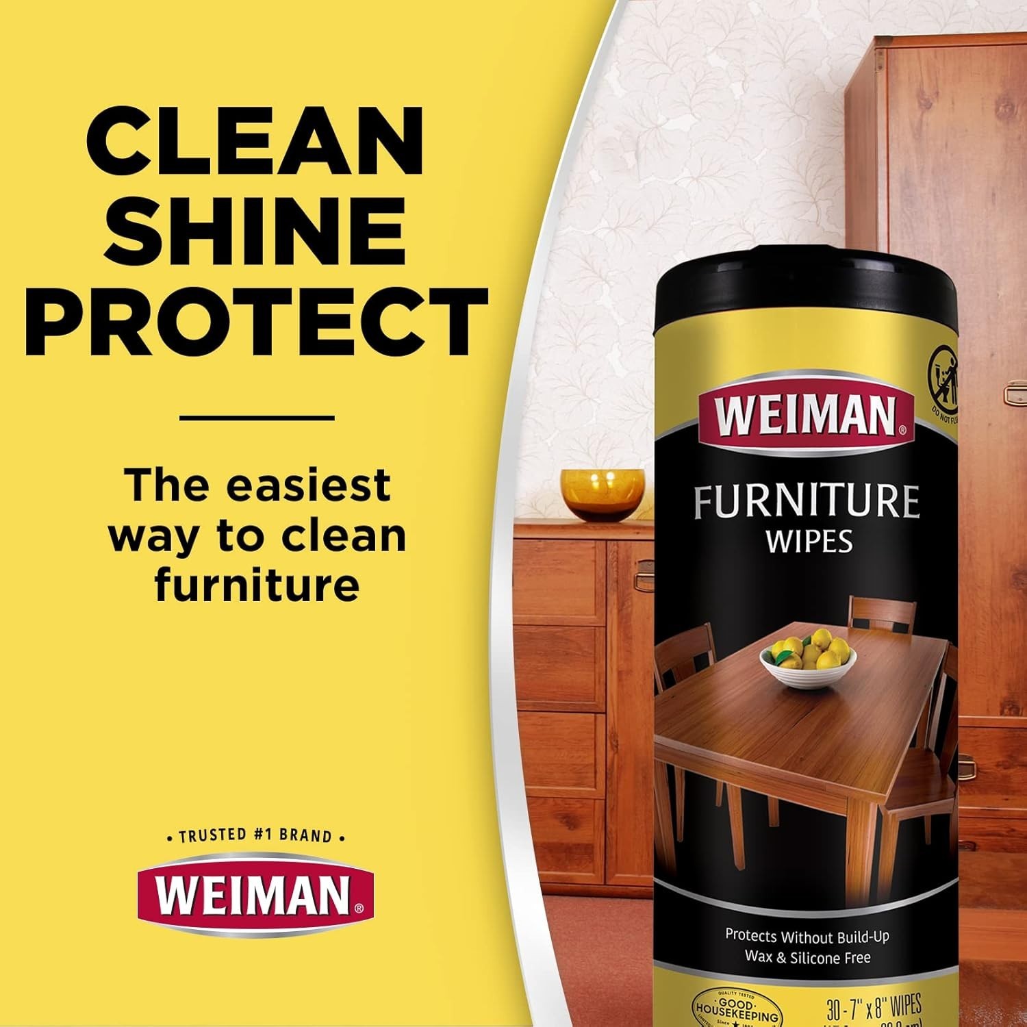 Wood Polish and Cleaning Wipes, For Furniture Cleaner, Protect from Watermark…
