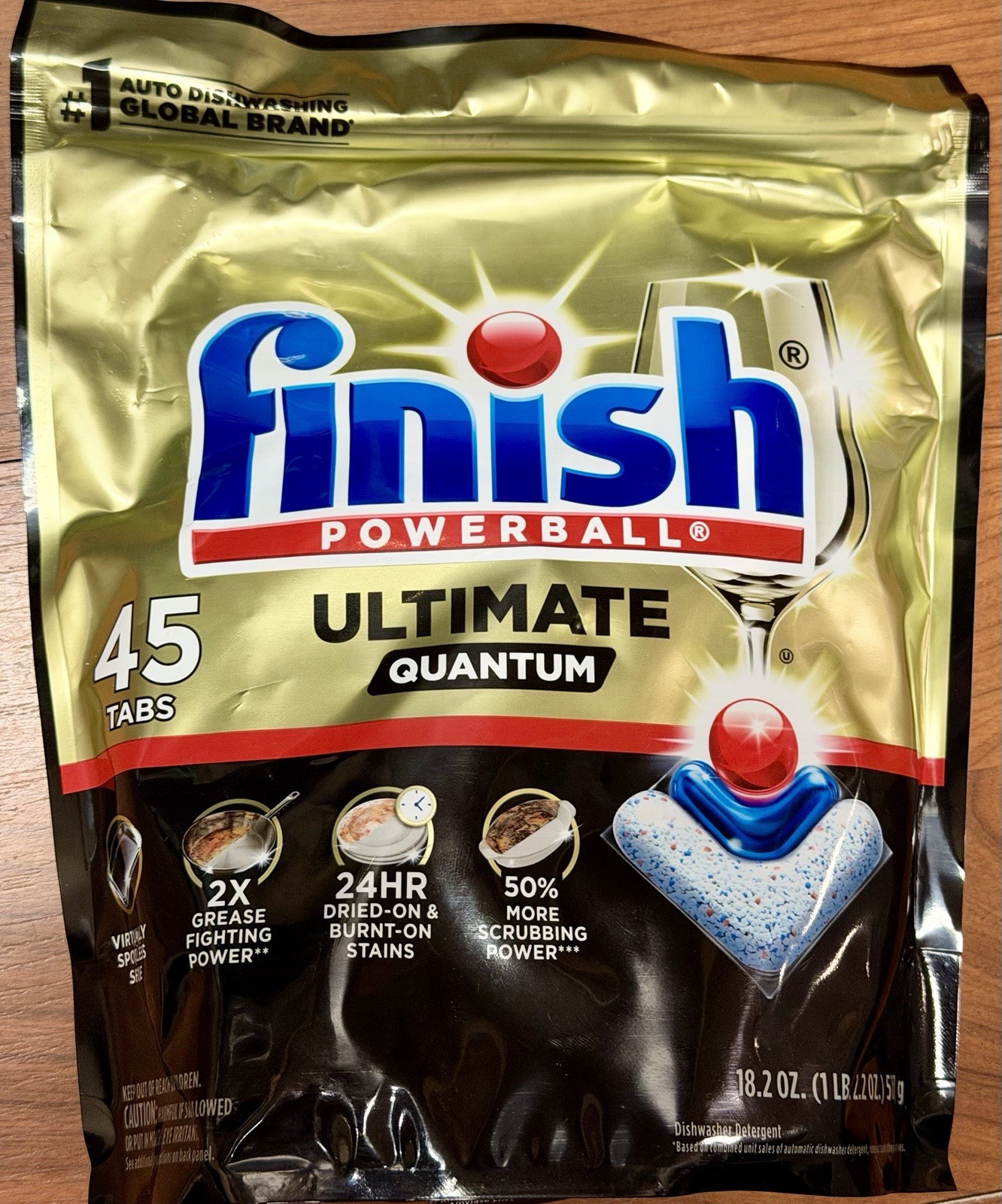 Finish Powerball Ultimate Quantum Dish Detergent Tabs, 45 Count