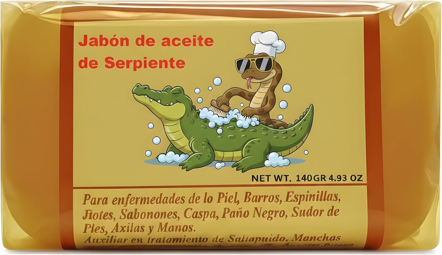 Rattlesnake Soap Bar 4.93 oz (140g) – Hecho a Base de Aceite – Tradital