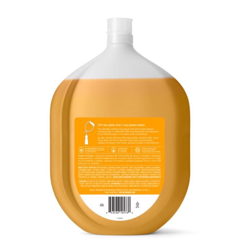 Method Clementine Scent Liquid Dish Soap Refill 54 oz 1 pk Plant Based New