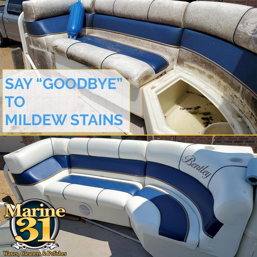 Marine 31 Mildew Stain Remover & Cleaner | Effective for Boats, Home, Patio, & B