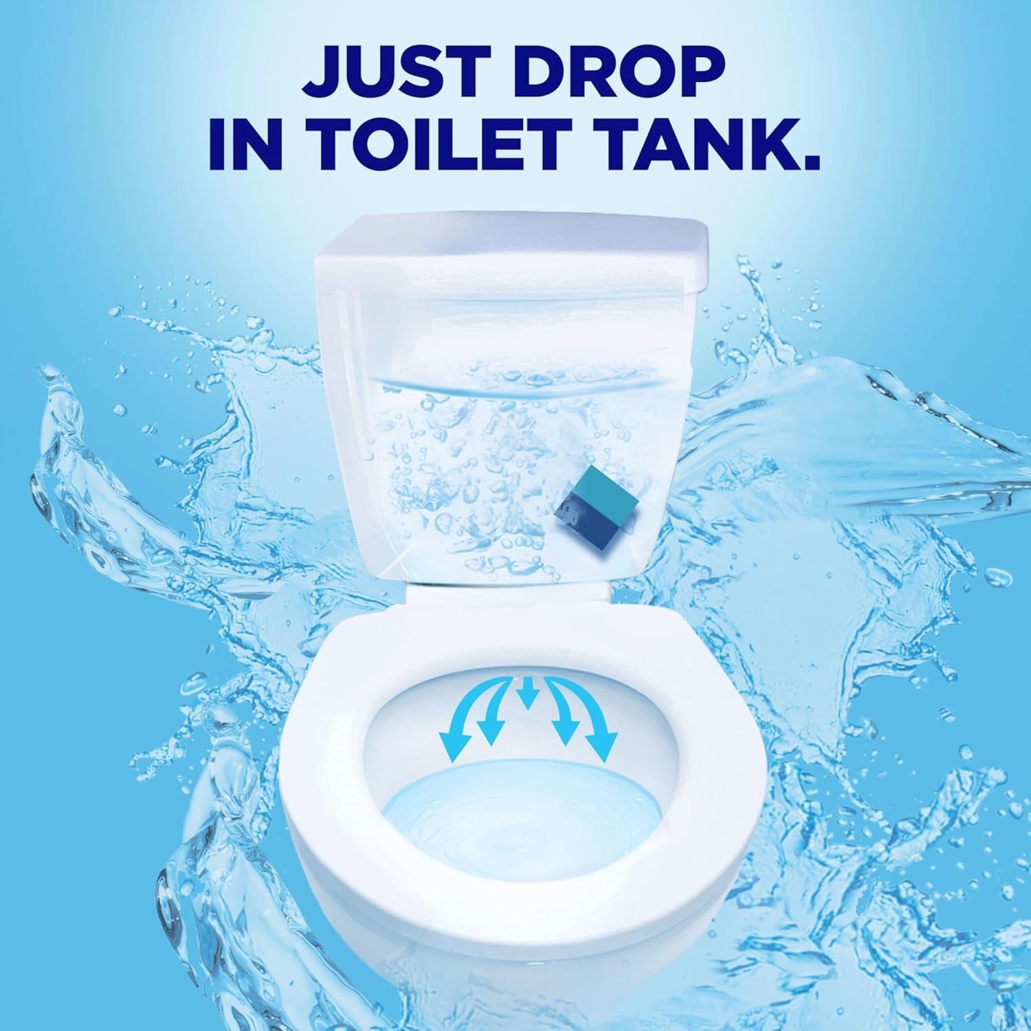 Duo-Cubes In-Tank Toilet Cleaner – Sapphire Waters, 4 Count, Anti-Clogging