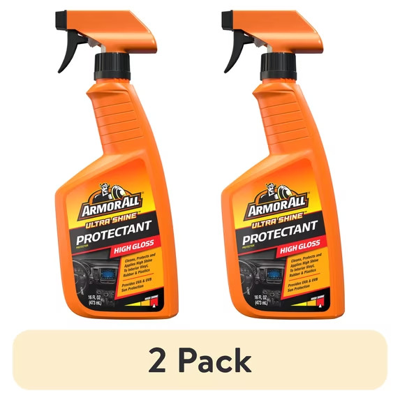 (2 pack) Armor All Ultra Shine Protectant Car Cleaning Spray – 16 fl oz