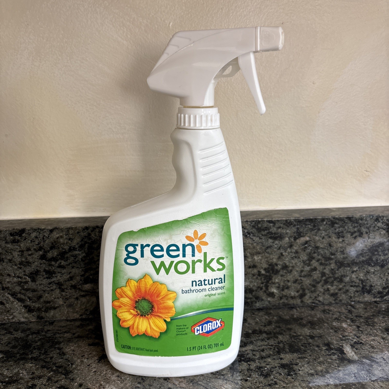 Clorox Green Works Natural Bathroom Cleaner Original Scent 24 Oz Close To Full