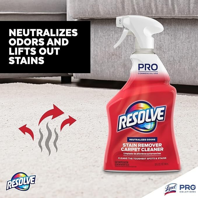 Resolve Professional Strength Spot & Stain Carpet Cleaner, Red, 32 Fl Oz 1 Pack