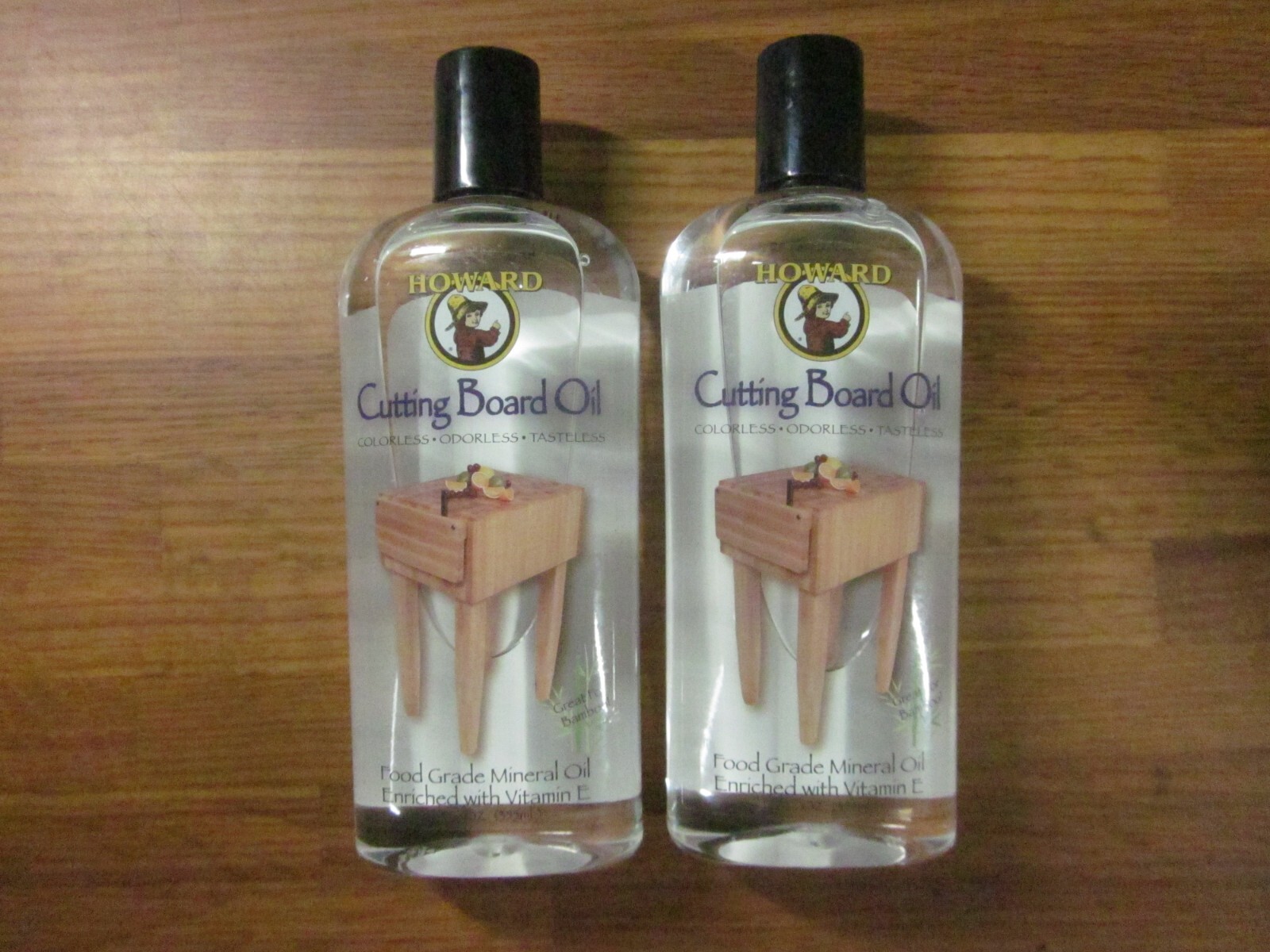 2-Pack Howard BBB012 Butcher Block & Cutting Board Food Grade Mineral Oil 12 oz