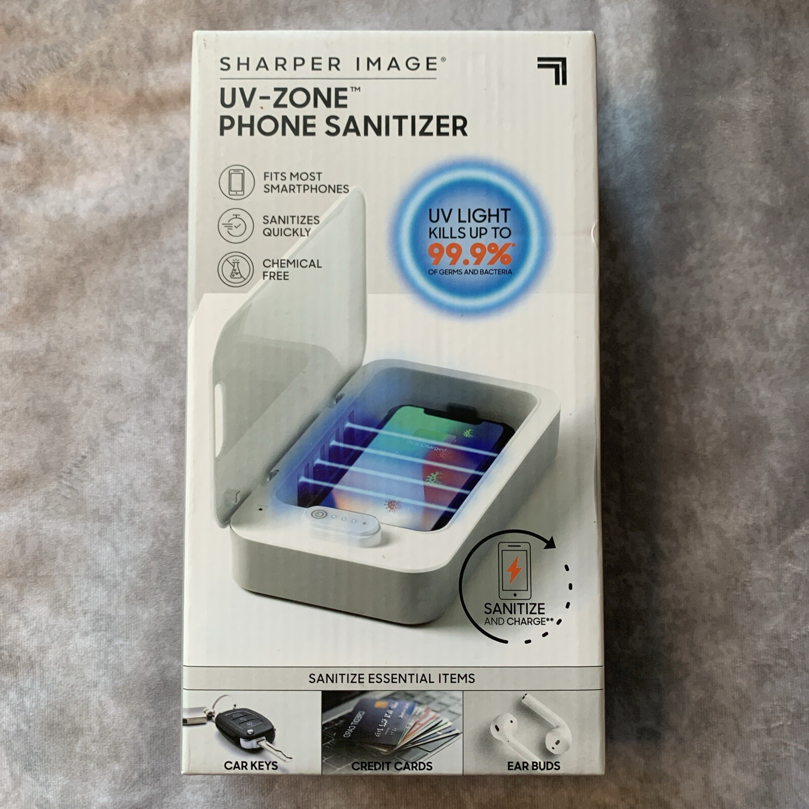 Sharper Image UV Zone Phone Sanitizer