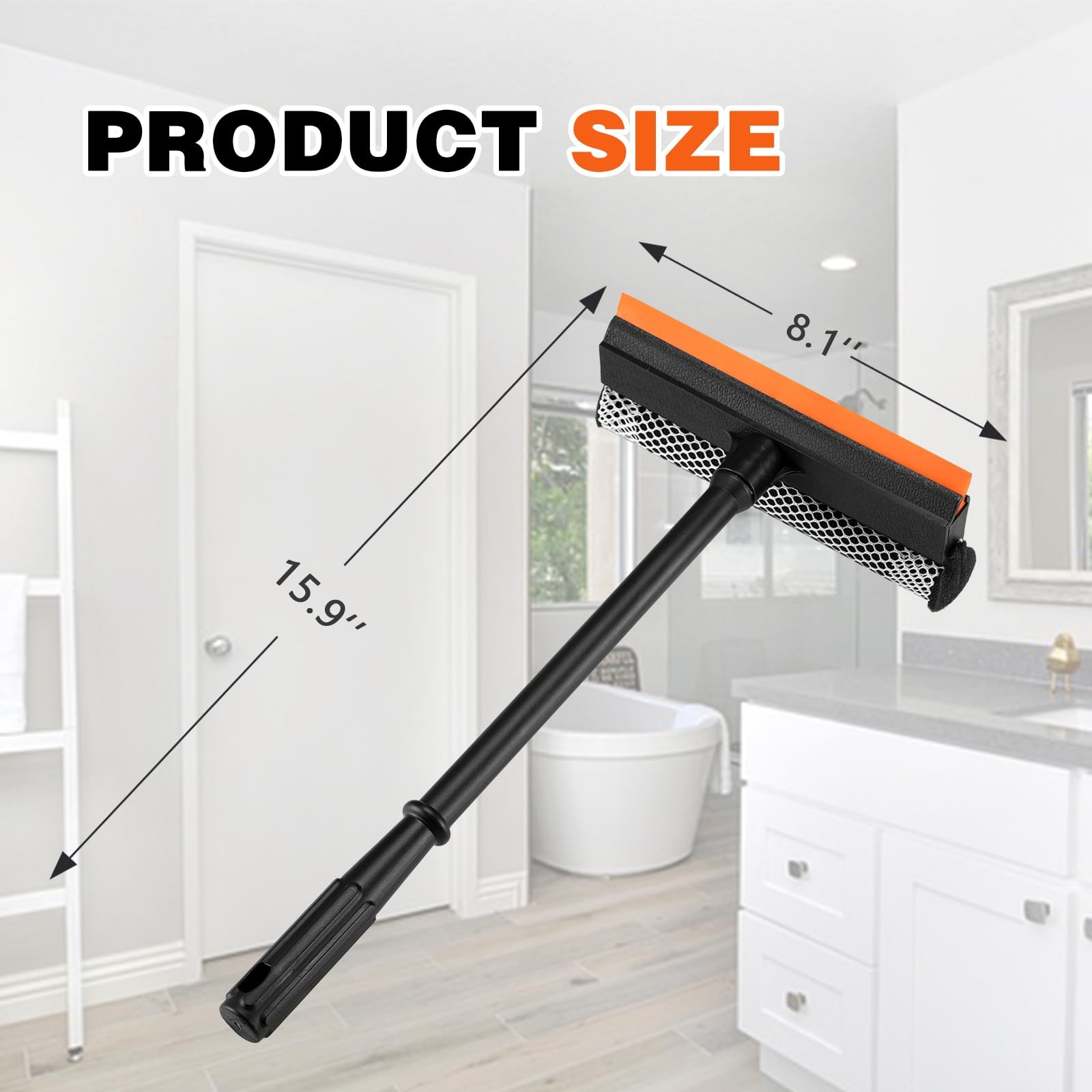 Window Squeegee Window Cleaner for Gas Station Glass Shower Window Door Cleaning