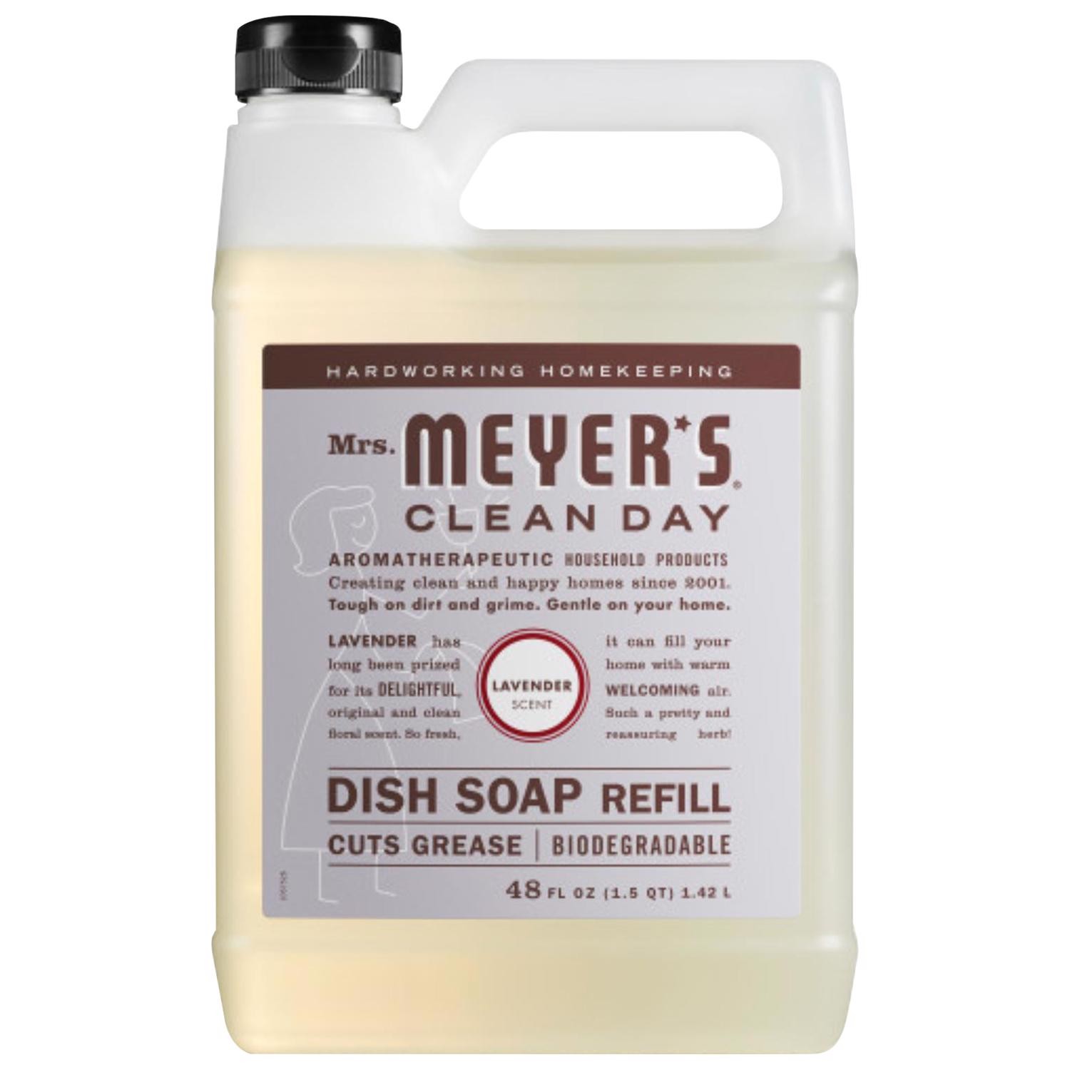 Mrs. Meyer’s 304831 Lavender Scent Liquid Dish Soap Refill 48 oz.