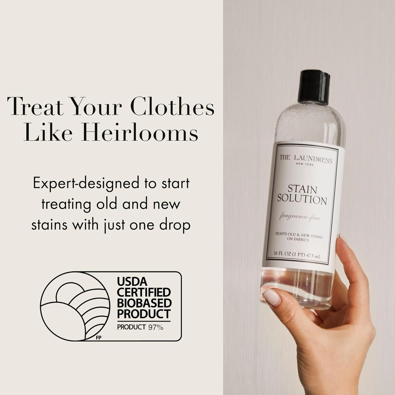 Powerful 16 Fl Oz Stain Solution – Targets Makeup, Coffee, Red Wine, & More