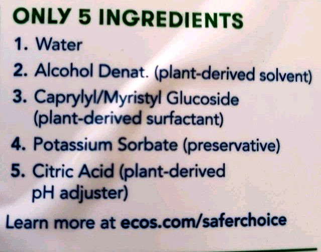 ECO Plant Powered Fruit + Veggie Wash 22 fl oz (650 ml) Great For Soaking