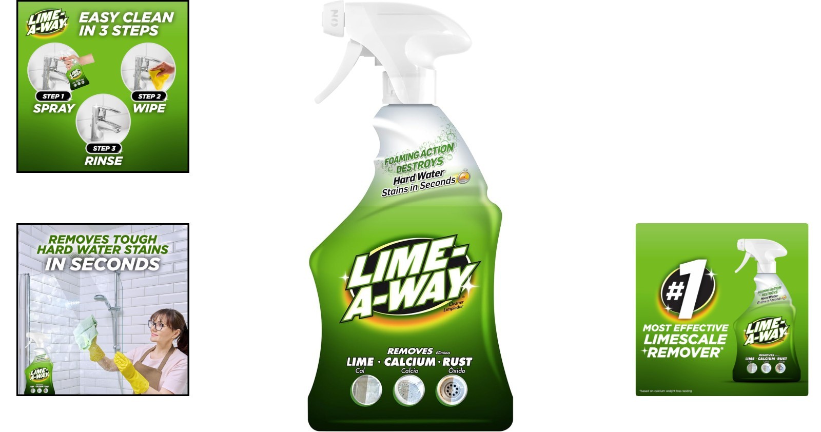 Lemon Scented Hard Water Stain Remover Spray – Tackles Rust & Calcium Quickly