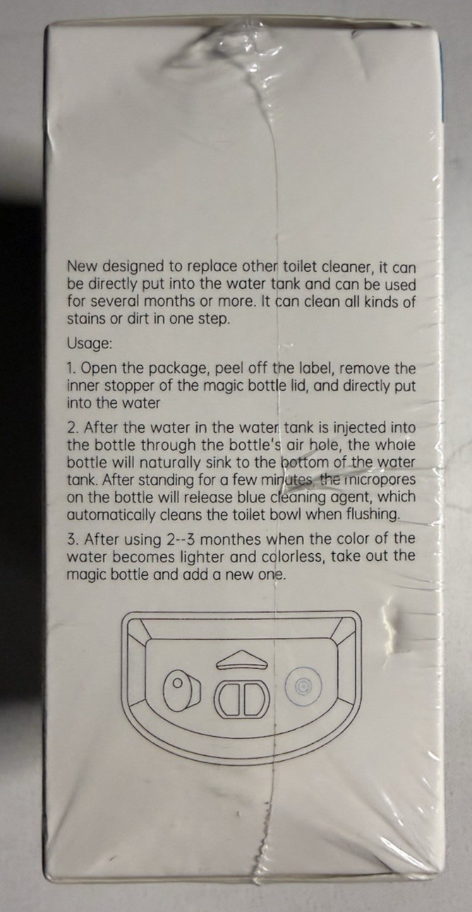 2 Pack Krazy Klean Magic Bottle Toilet Bowl Cleaner 8.81 Oz/ea