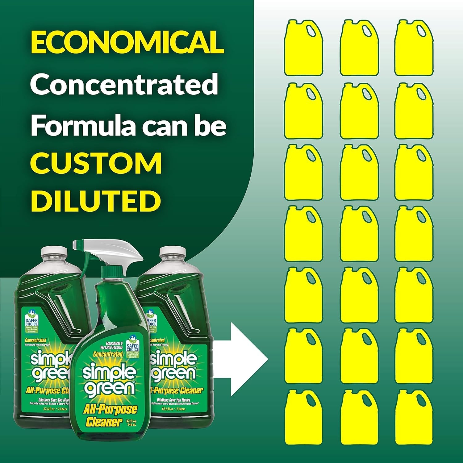 All-Purpose Cleaner Spray and Refill, Green, 3 Piece Set, , 1 Count