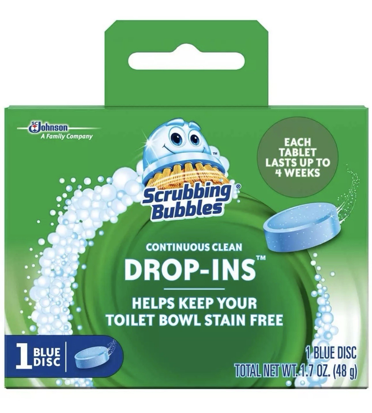 Scrubbing Bubbles Vanish Toilet Cleaning Drop-Ins Tablet – 1.7 Oz – Pack of 36