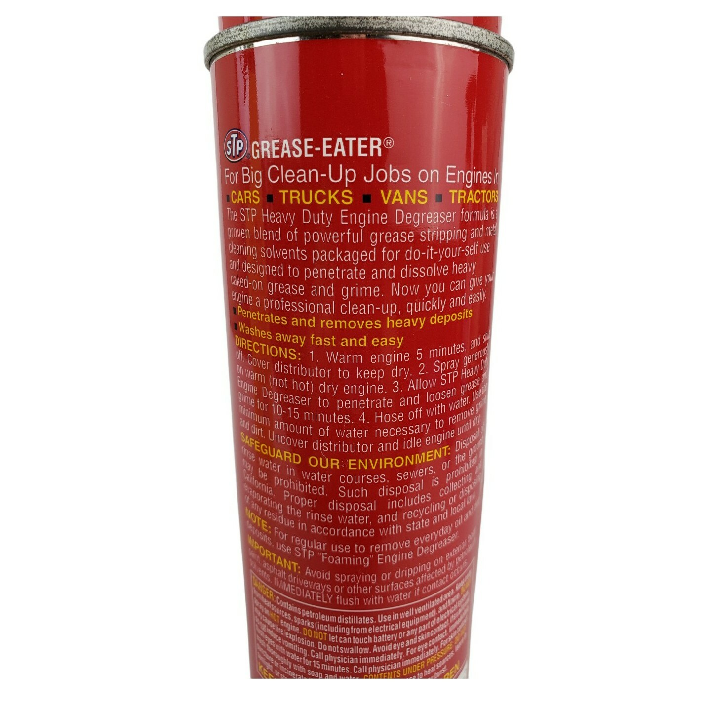 STP Heavy Duty Engine Degreaser 16 oz Heavy Duty Formula Grease-Eater NOS