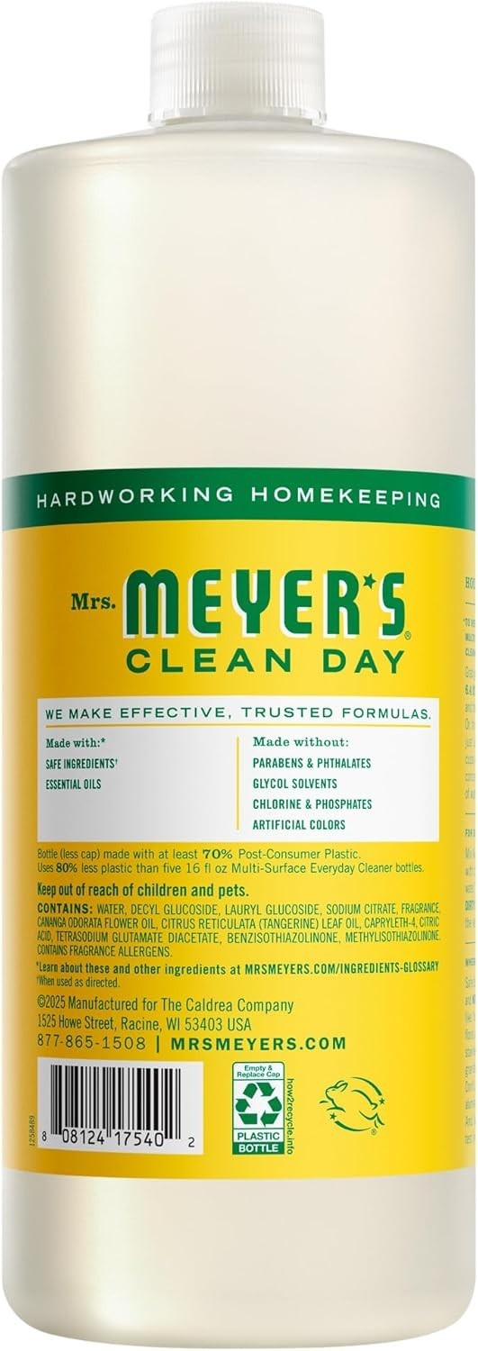 All-Purpose 32 oz Multi-Surface Cleaner by Mrs. Meyer’s with Honeysuckle Essence