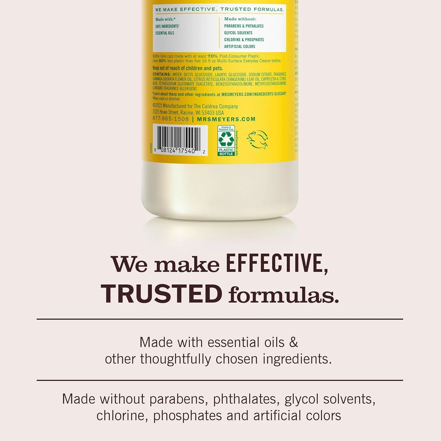 MRS. MEYER’S CLEAN DAY Multi-Surface Everyday Concentrate, Honeysuckle Scent, 32