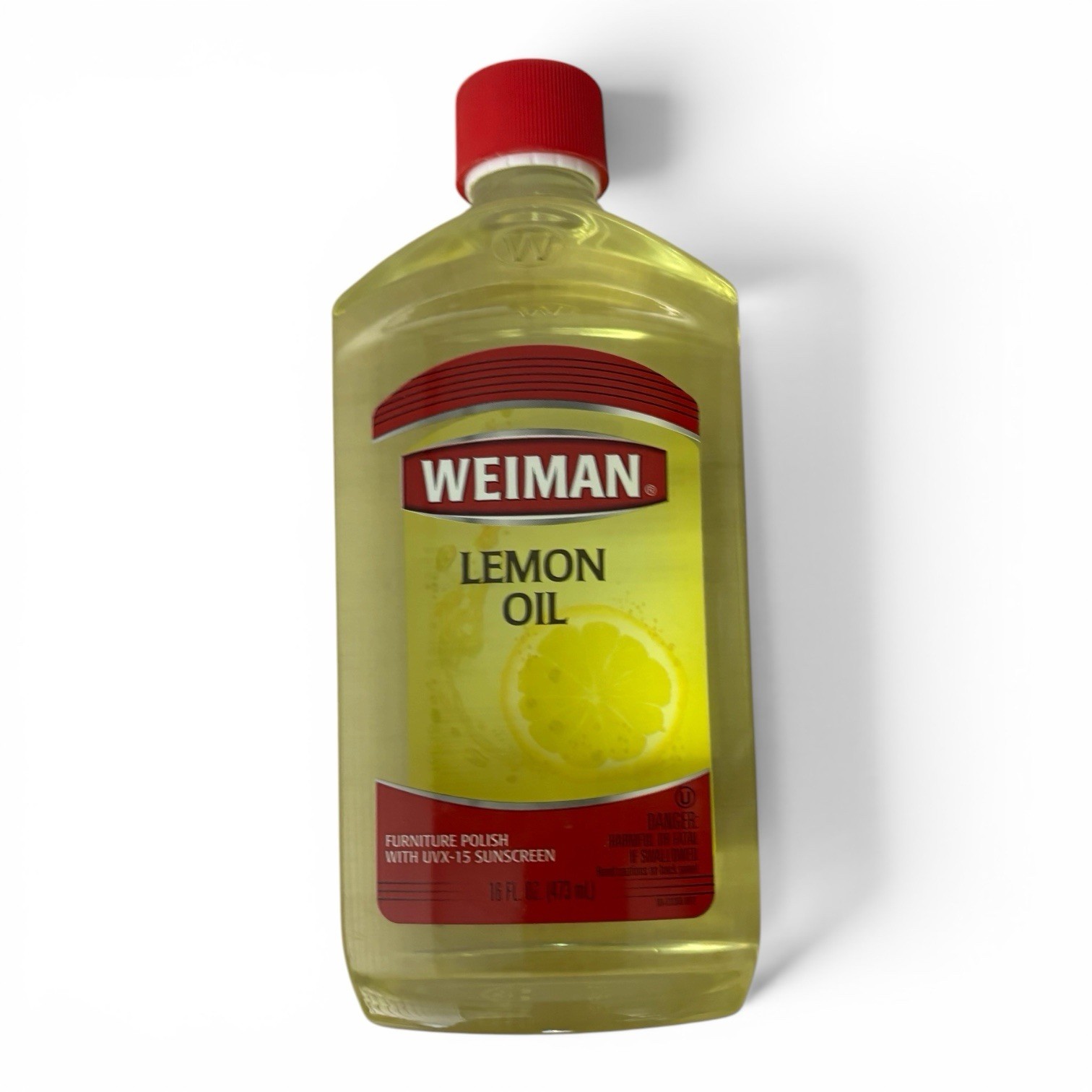 NEW! Weiman Lemon Oil Wood Furniture Polish with UVX-15 Sunscreen, 16 Fl. Oz.