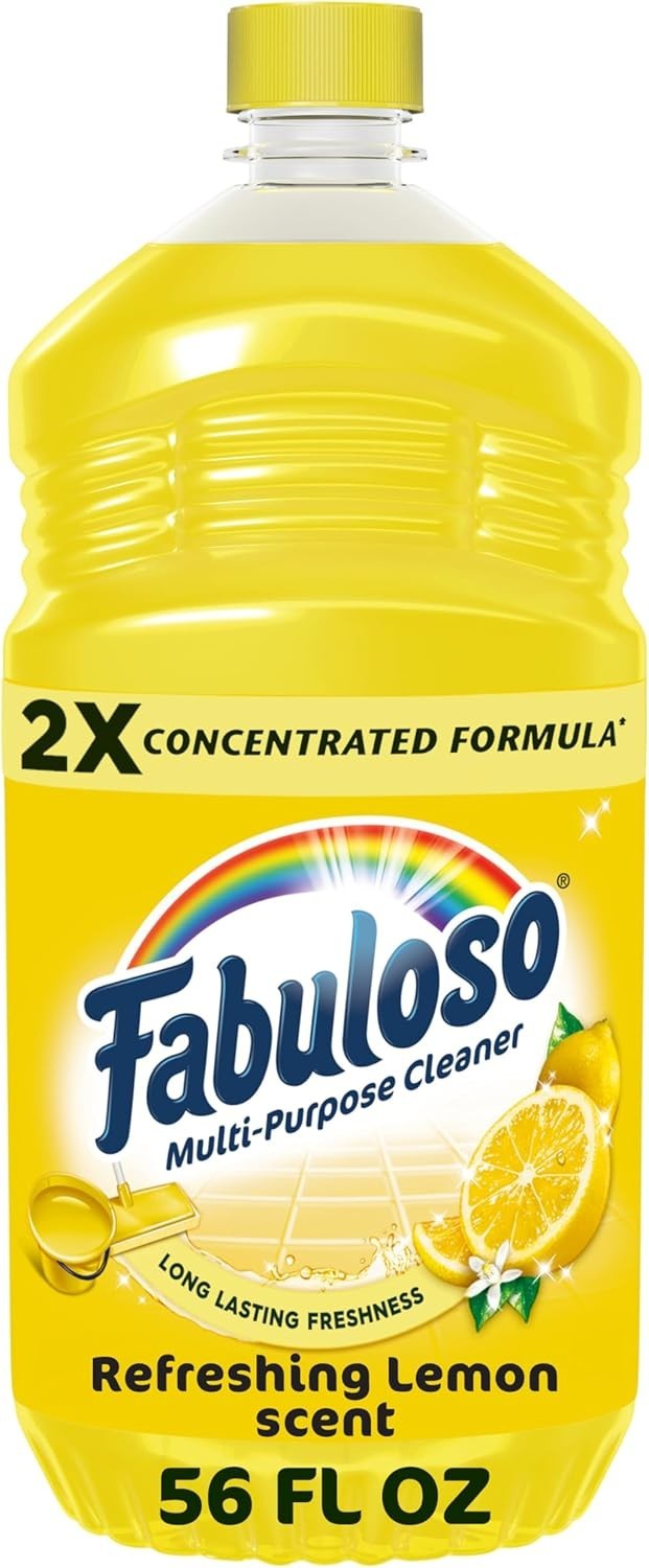 2X Concentrated Lemon Scented Cleaner – Multi-Surface & Bleach-Free, 56 Fl Oz