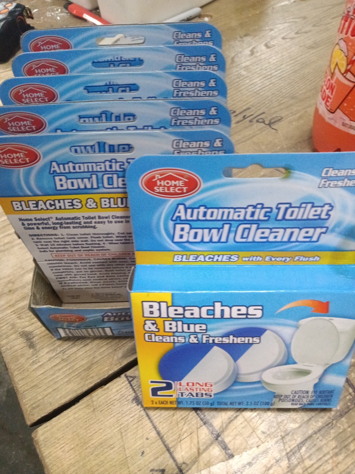 6 pack, Automatic Toilet Bowl Cleaner 2-Tabs each, 391