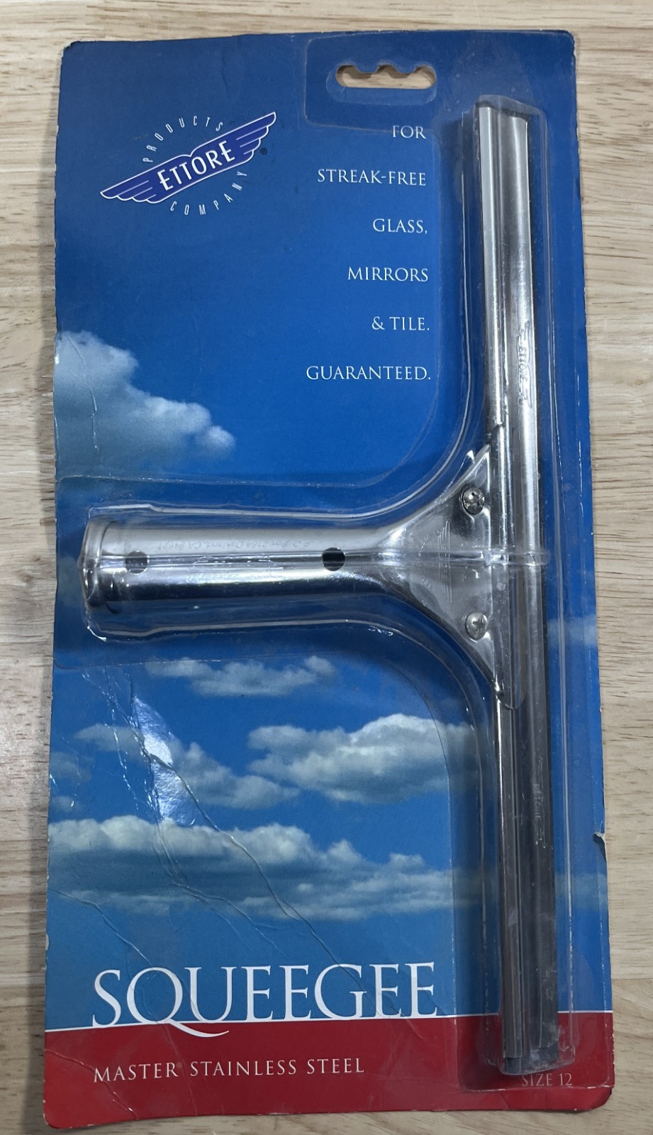 Ettore Master Stainless Steel Squeegee – Size 12 – # 11112 – New In Package